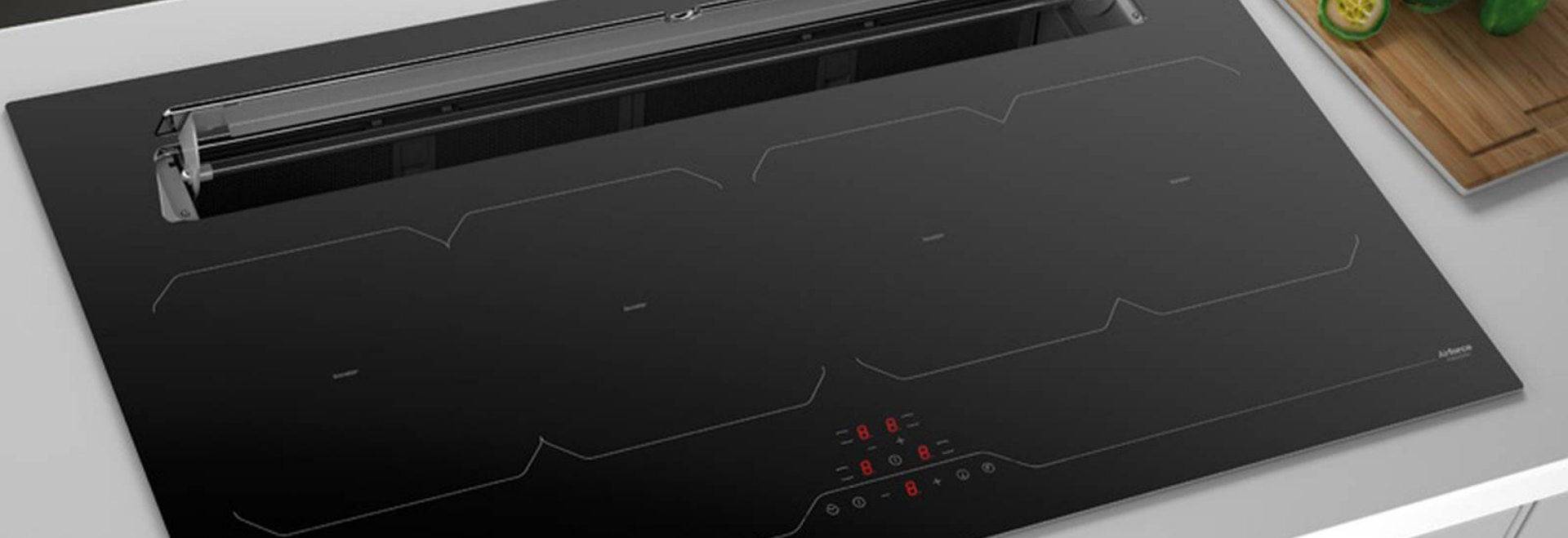 Hob with Rear Downdraft Extractor