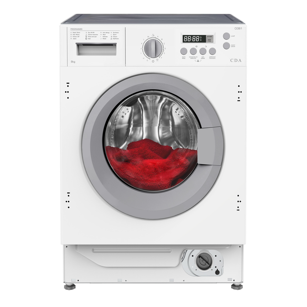 CDA CI381 8kg Integrated washing machine