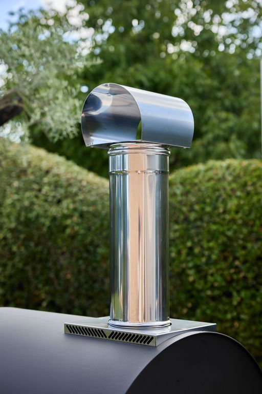 Oveneat WDD-1VR Red Wood Fired single Pizza Oven with Drop-Doen Glass Door Includes Pizza Brazier & Pizza Peel