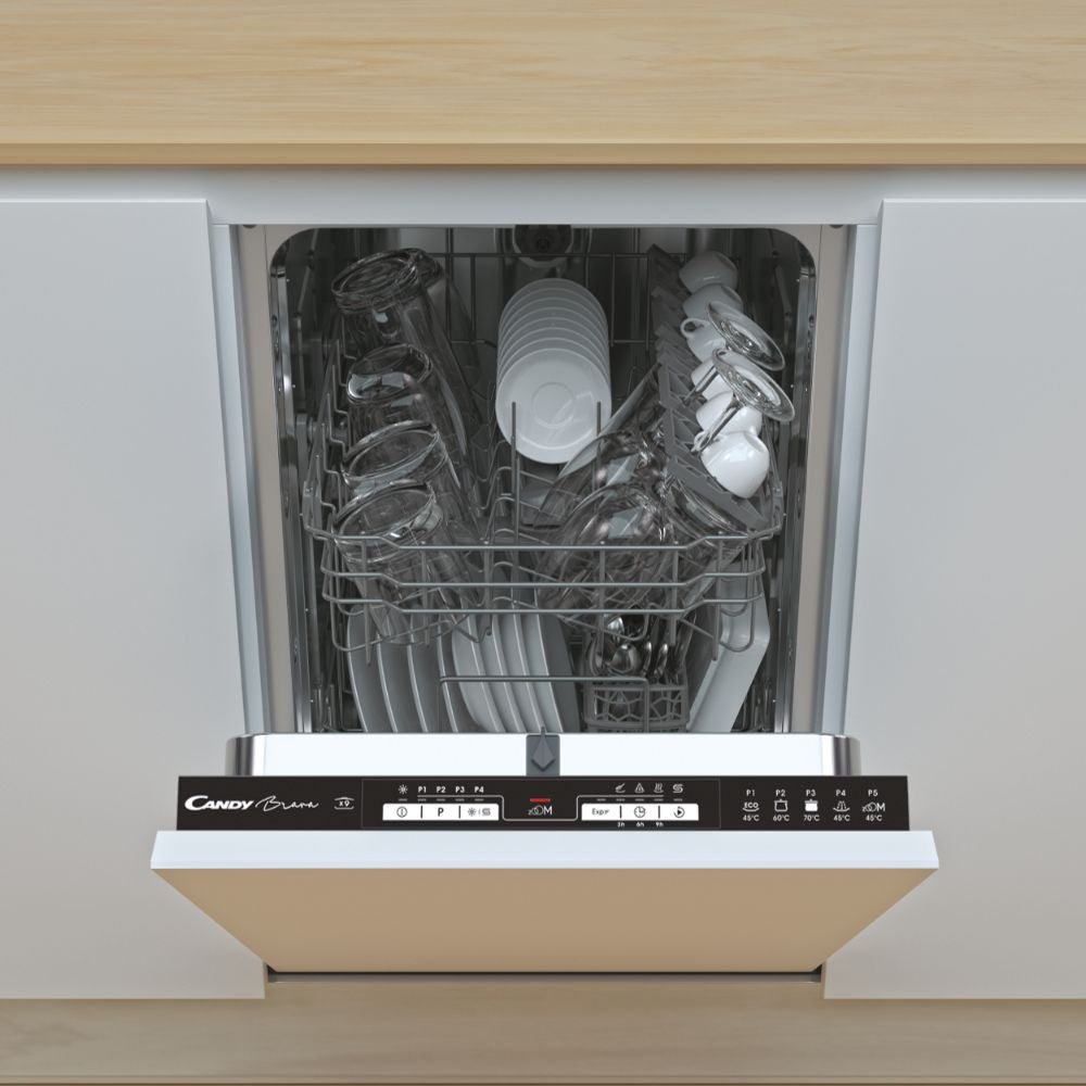 Clearance Candy CDIH 2L952-80 Fully Integrated 45cm SlimLine Dishwasher, 9 place setting