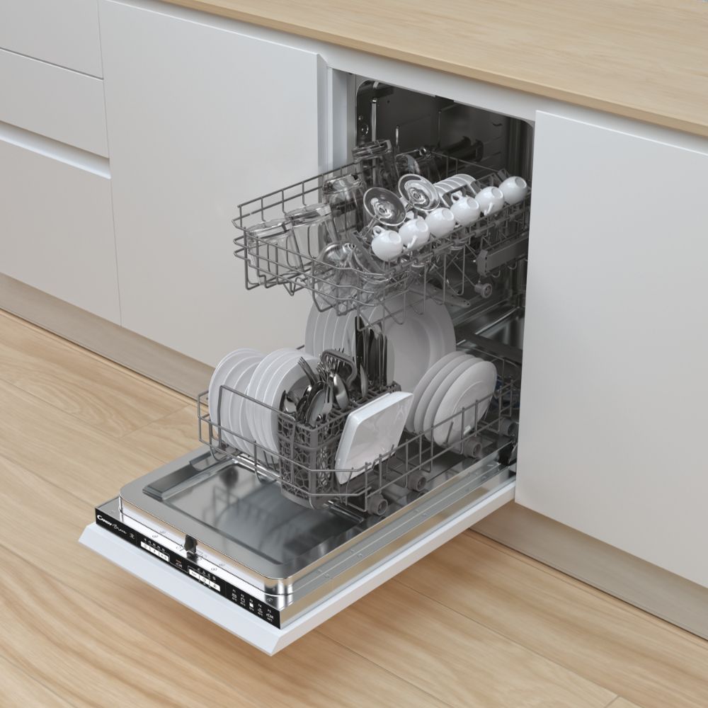 Clearance Candy CDIH 2L952-80 Fully Integrated 45cm SlimLine Dishwasher, 9 place setting
