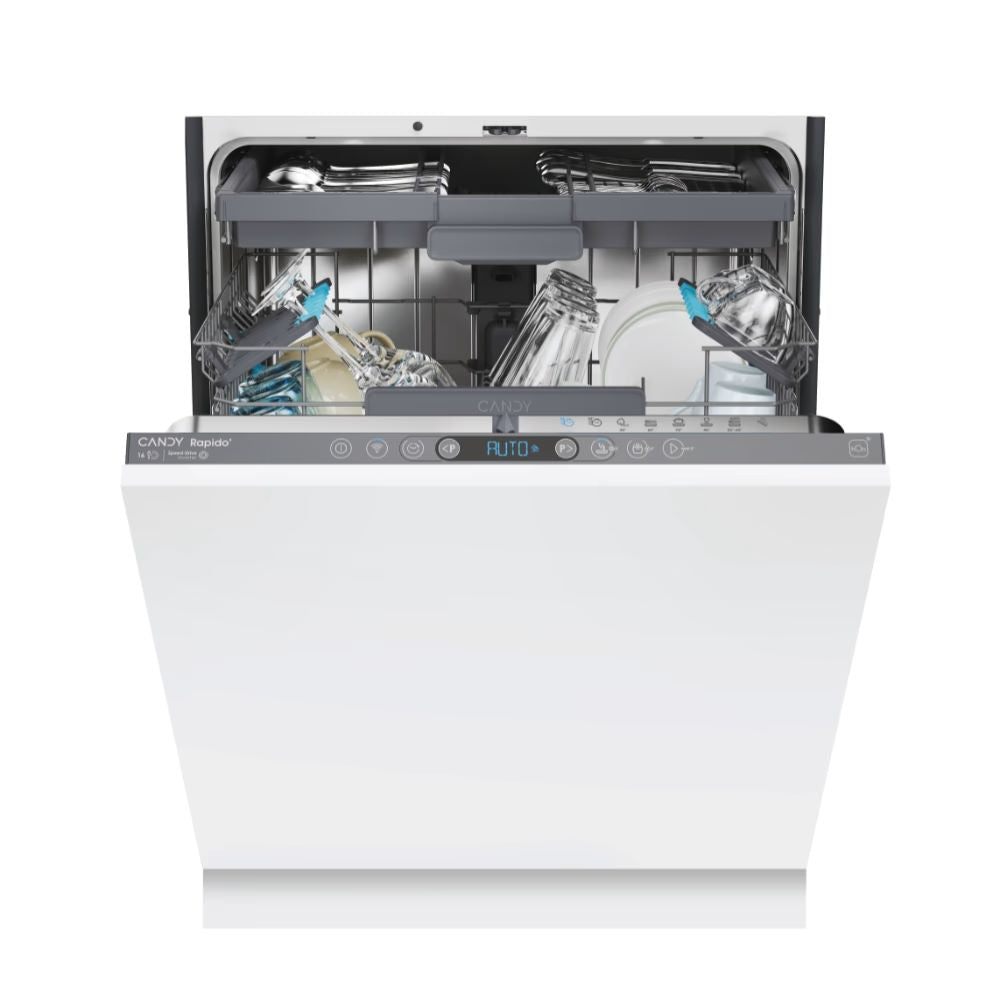 Clearance Candy CI 6C4F1PMA-80 Fully Integrated 16 Place Setting Dishwasher