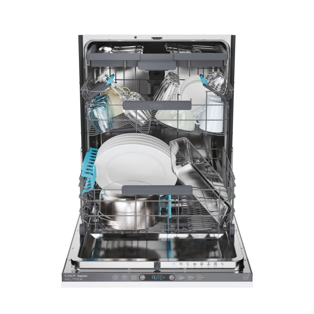 Clearance Candy CI 6C4F1PMA-80 Fully Integrated 16 Place Setting Dishwasher