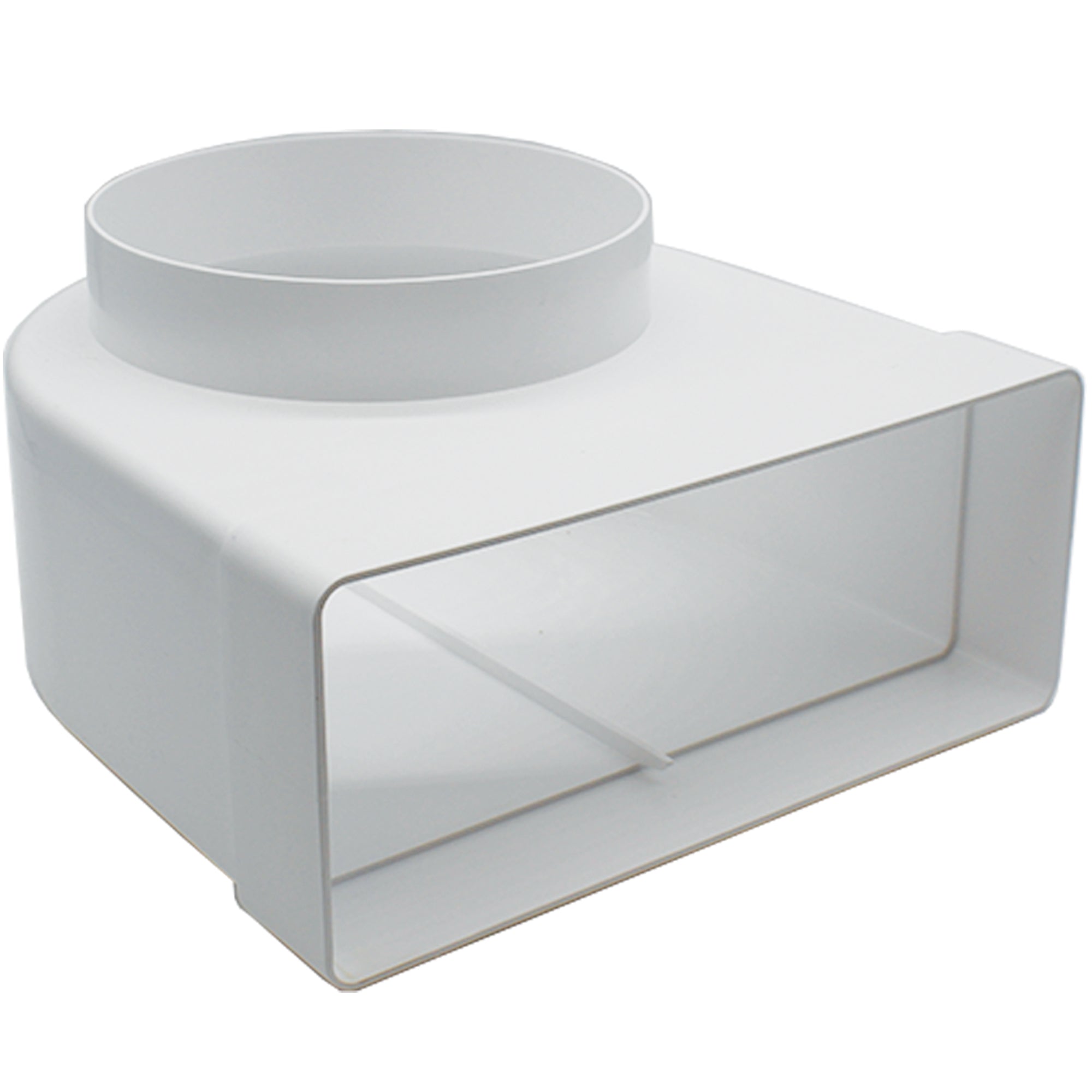 Kair Elbow Bend Adaptor 220x90 Rectangular to 150mm Round 90 Degree