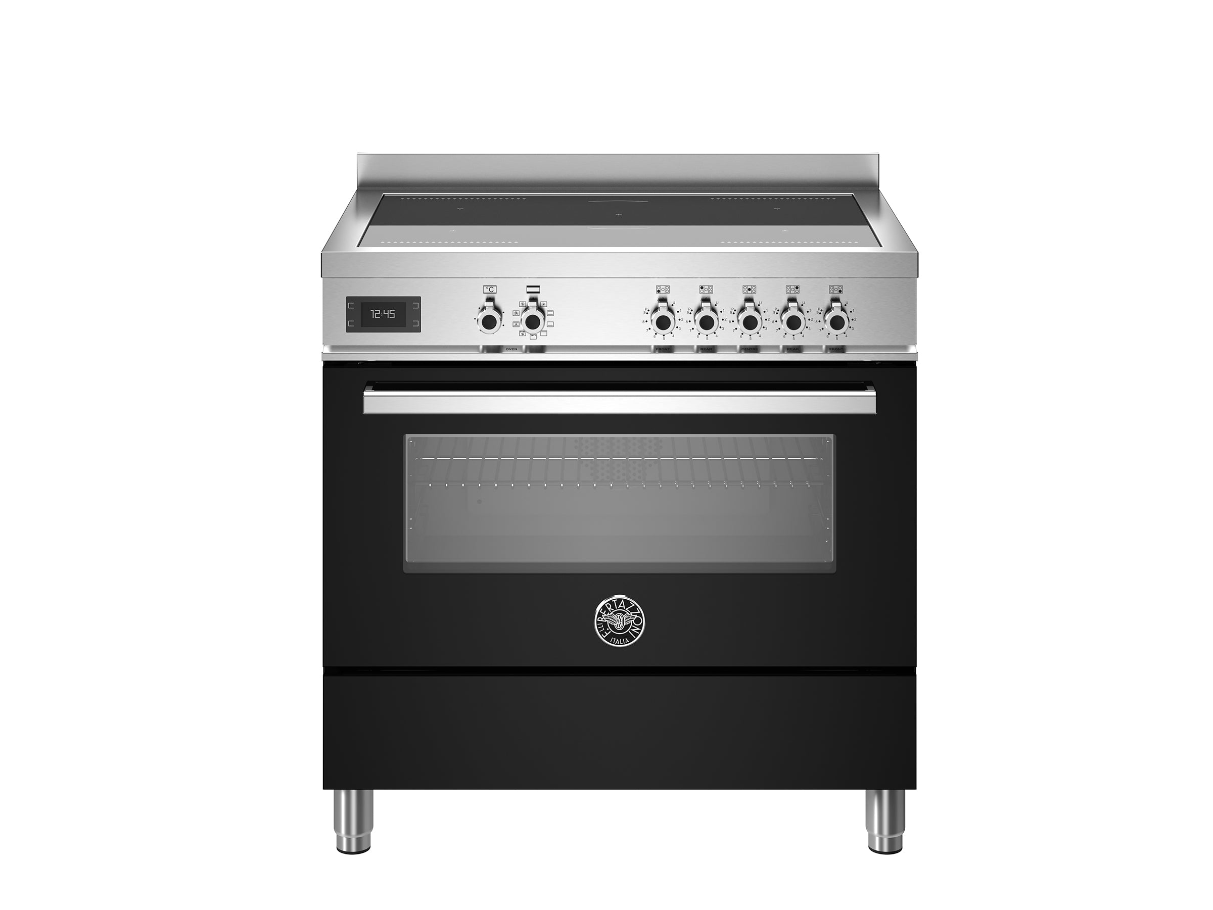 Bertazzoni 90 cm induction top, Electric Oven Professional Series-Nero (Black)