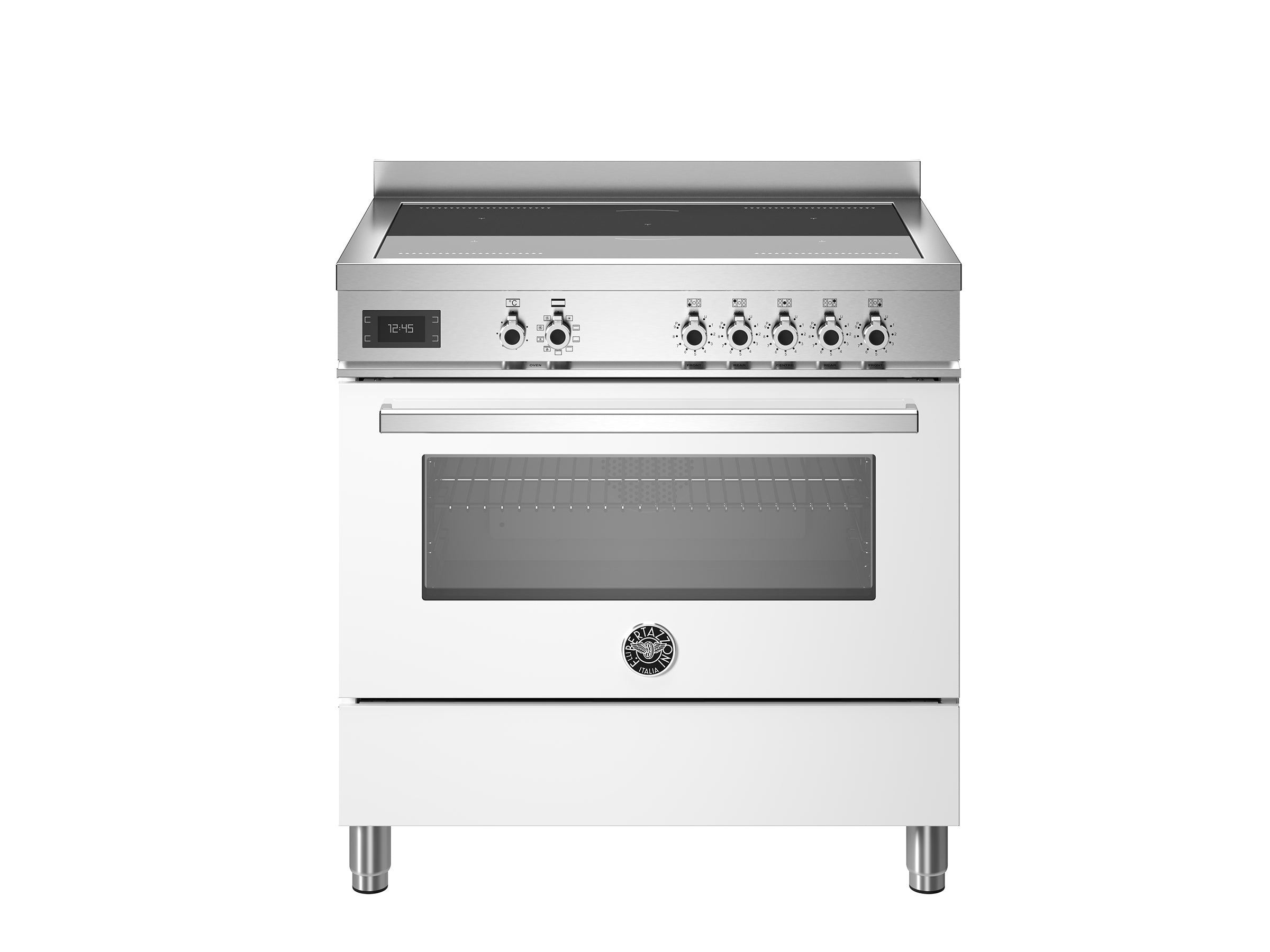 Bertazzoni 90 cm induction top, Electric Oven Professional Series-Bianco (White)