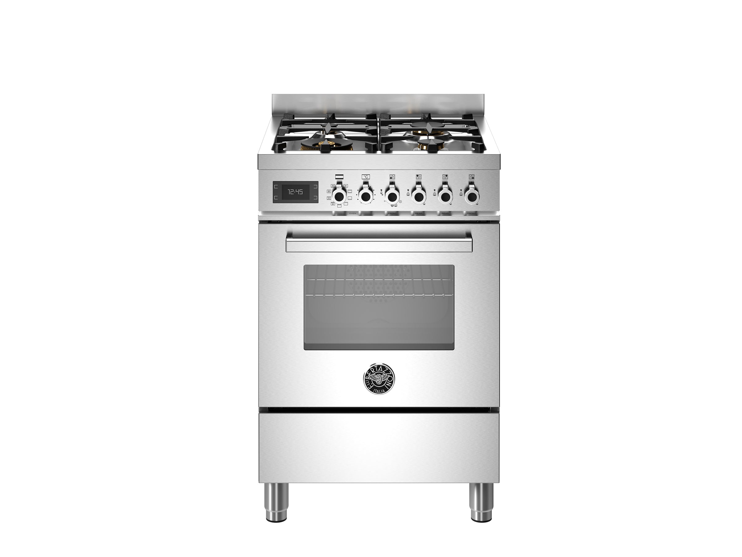 Bertazzoni-60 cm 4-burner electric oven Professional Series- Stainless Steel