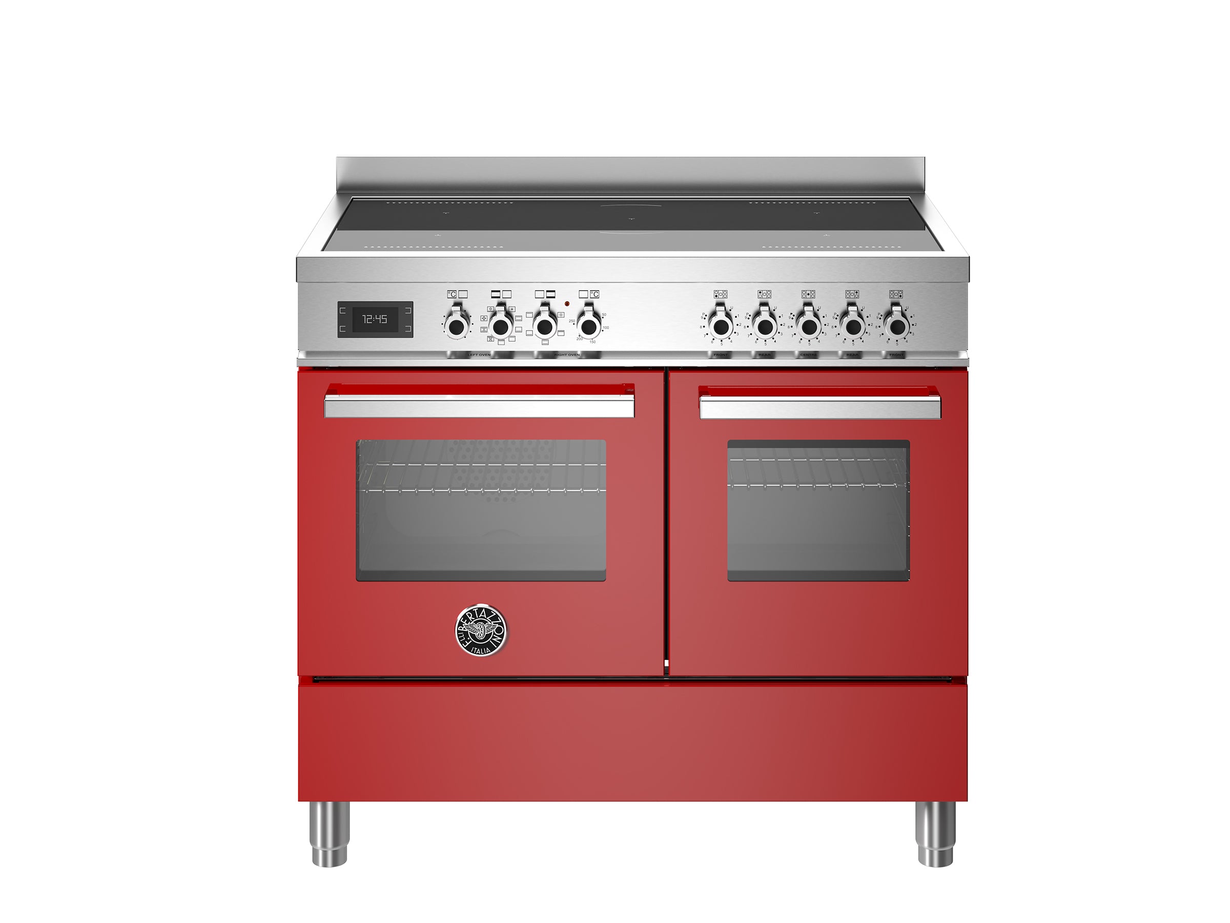 Bertazzoni 100 cm induction top electric double oven Professional Series-Rosso (Red)