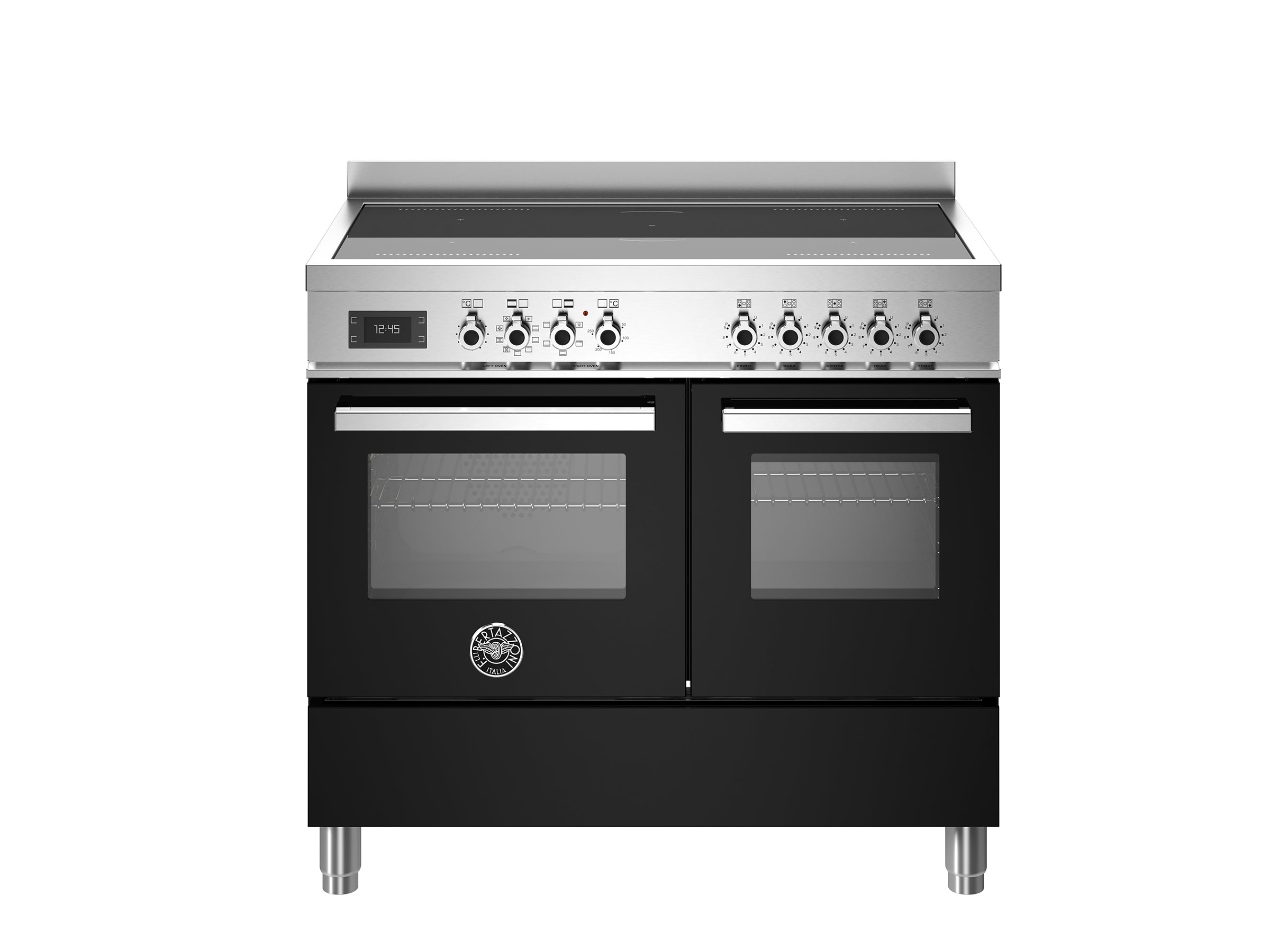 Bertazzoni 100 cm induction top electric double oven Professional Series-Nero (Black)