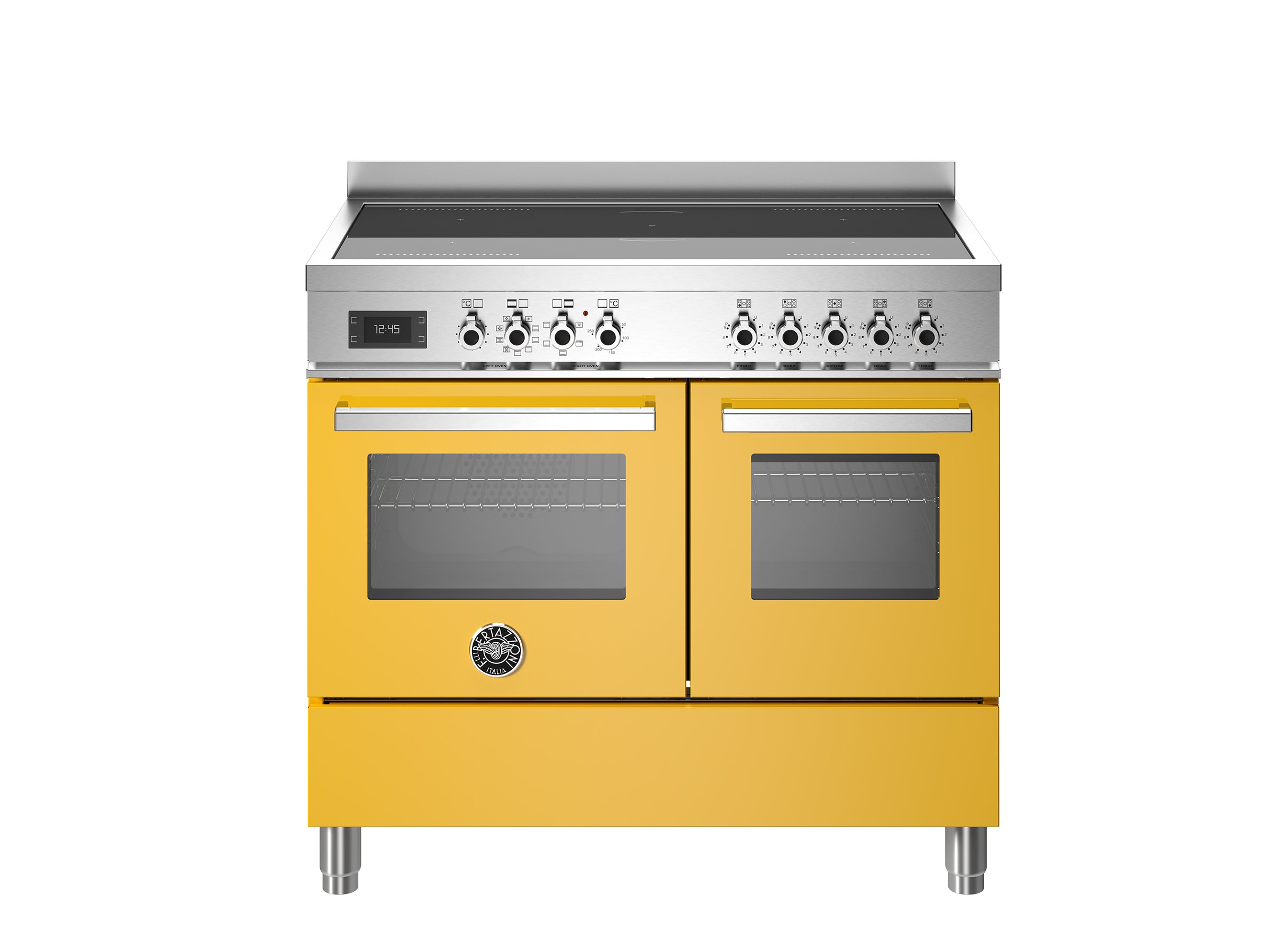 Bertazzoni 100 cm induction top electric double oven Professional Series-Giallo (Yellow)