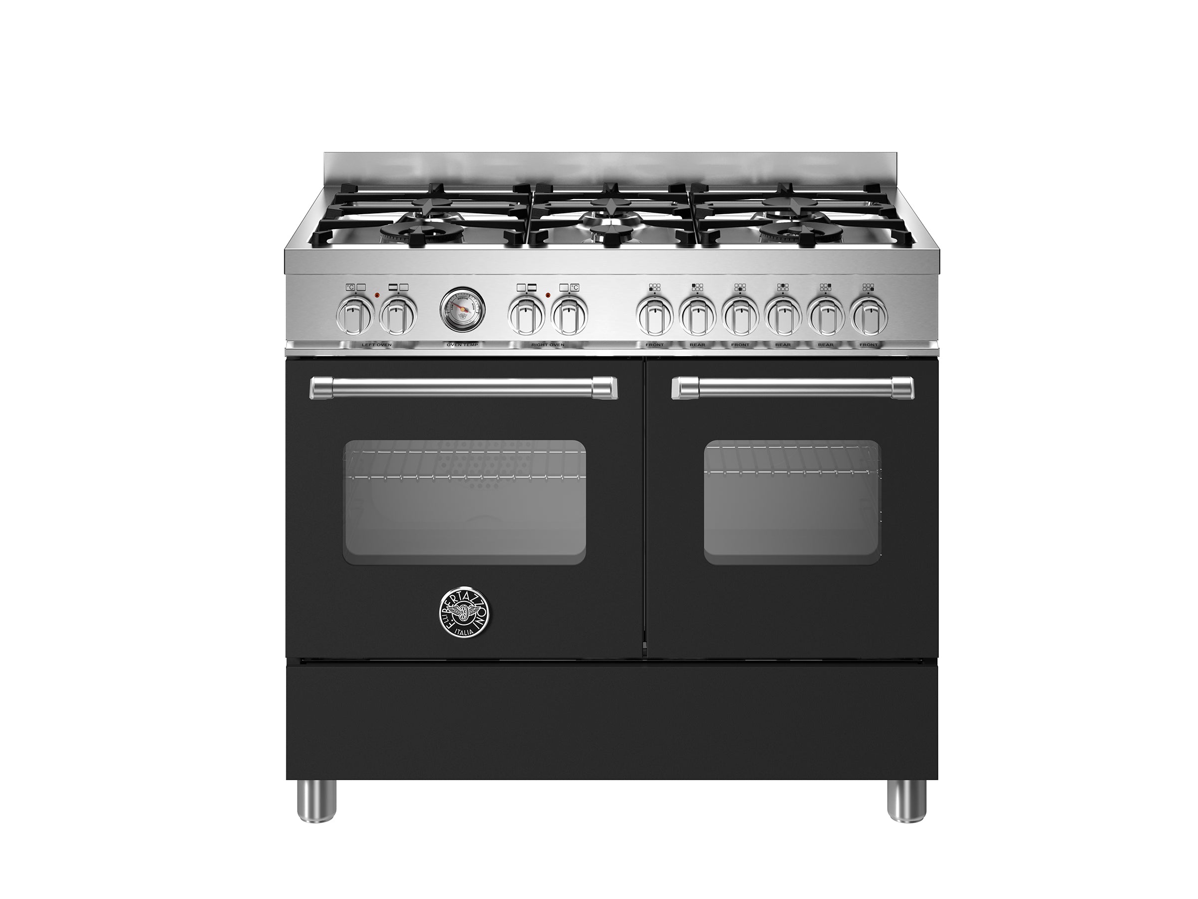 Bertazzoni 100 cm 6-burner electric double oven Master Series-Nero (Black)