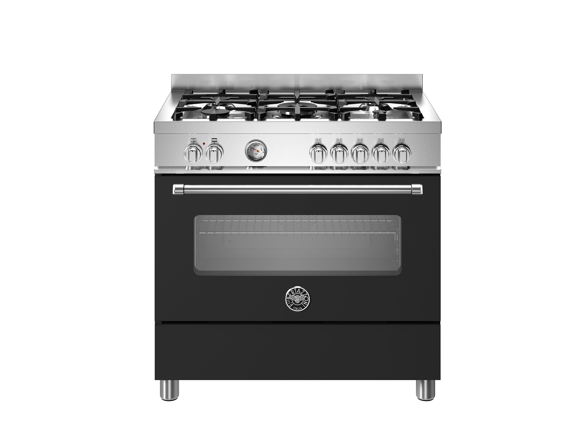 Bertazzoni 90 cm 5-burner electric oven Master Series-Nero (Black)