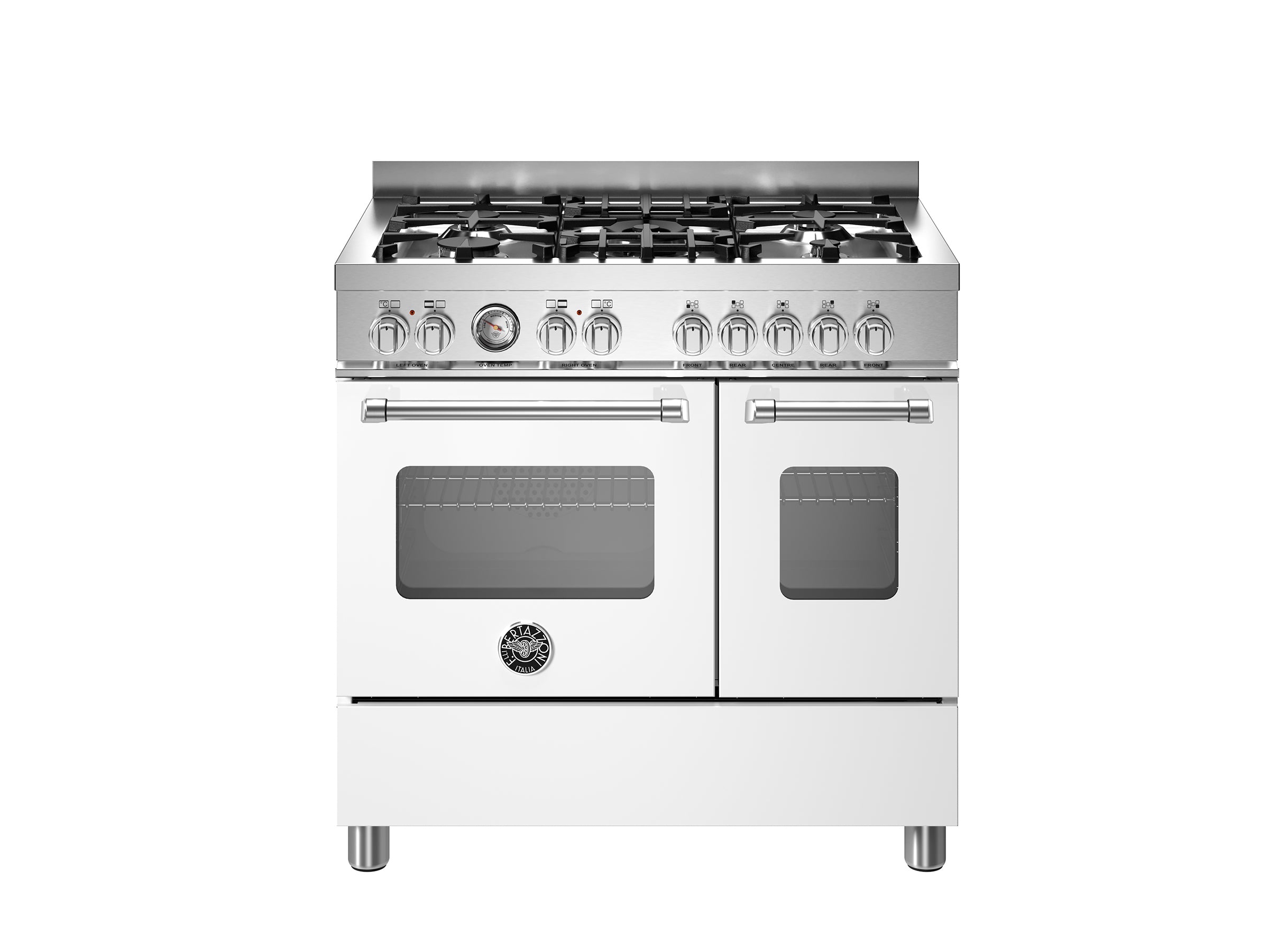 Bertazzoni 90 cm 5-burner electric double oven Master Series-Bianco (White)