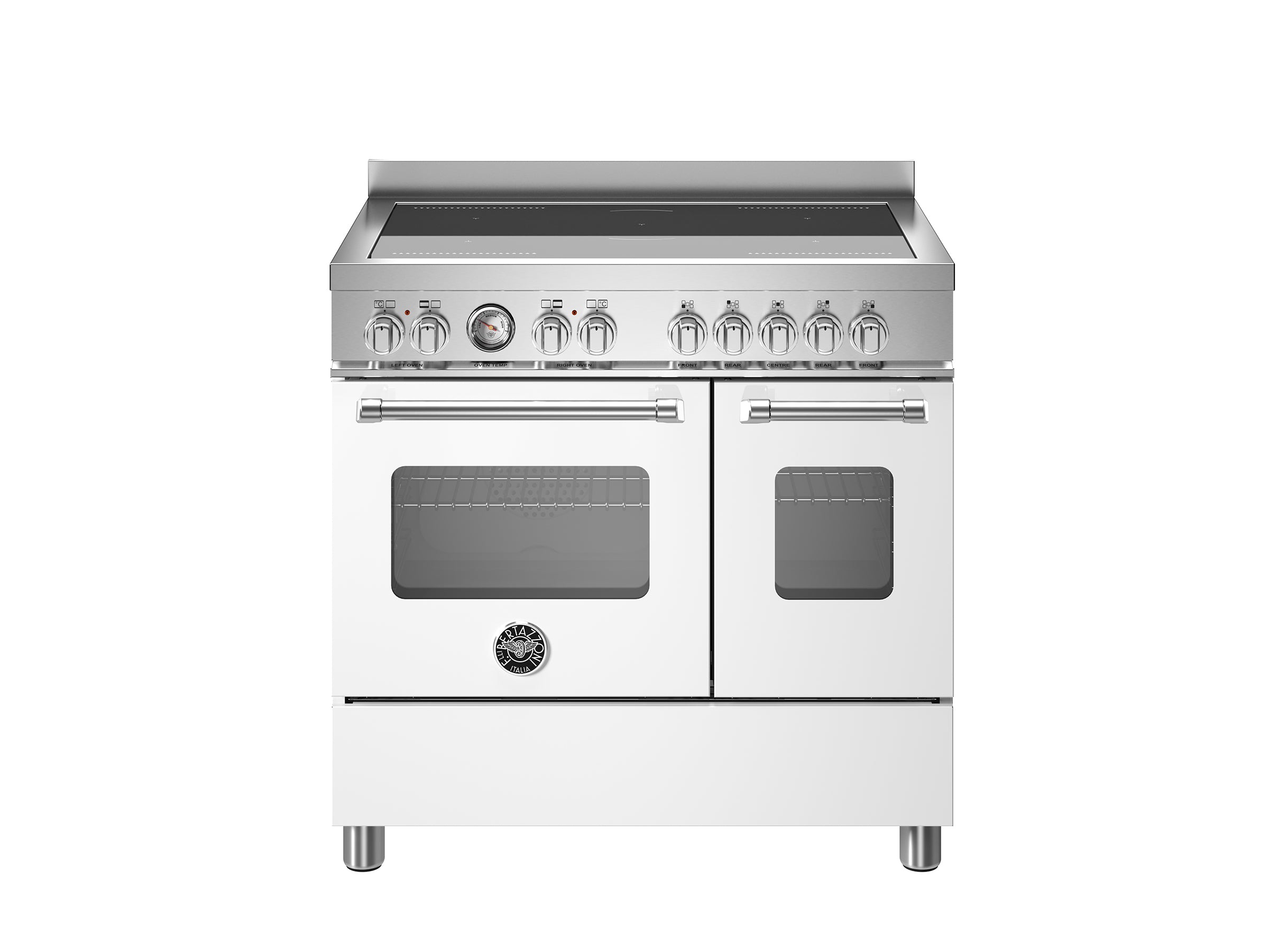 Bertazzoni 90 cm induction top electric double oven Master Series-Bianco (White)