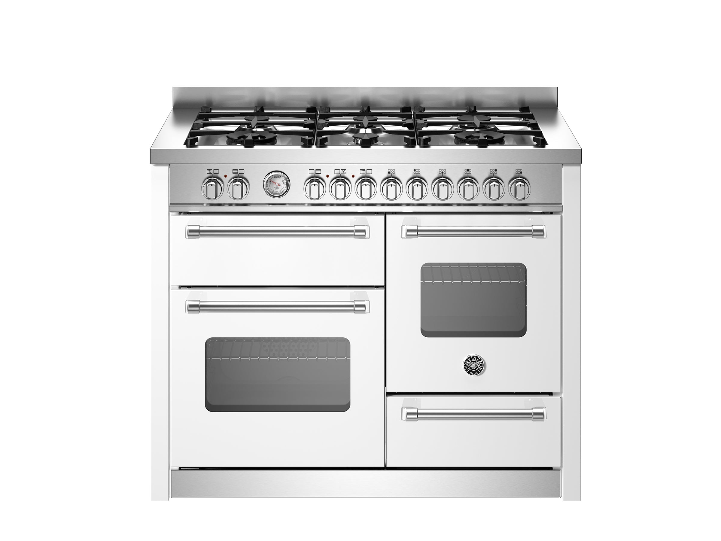 Bertazzoni- 110 cm 6-burner electric triple oven Master Series-Bianco (White)