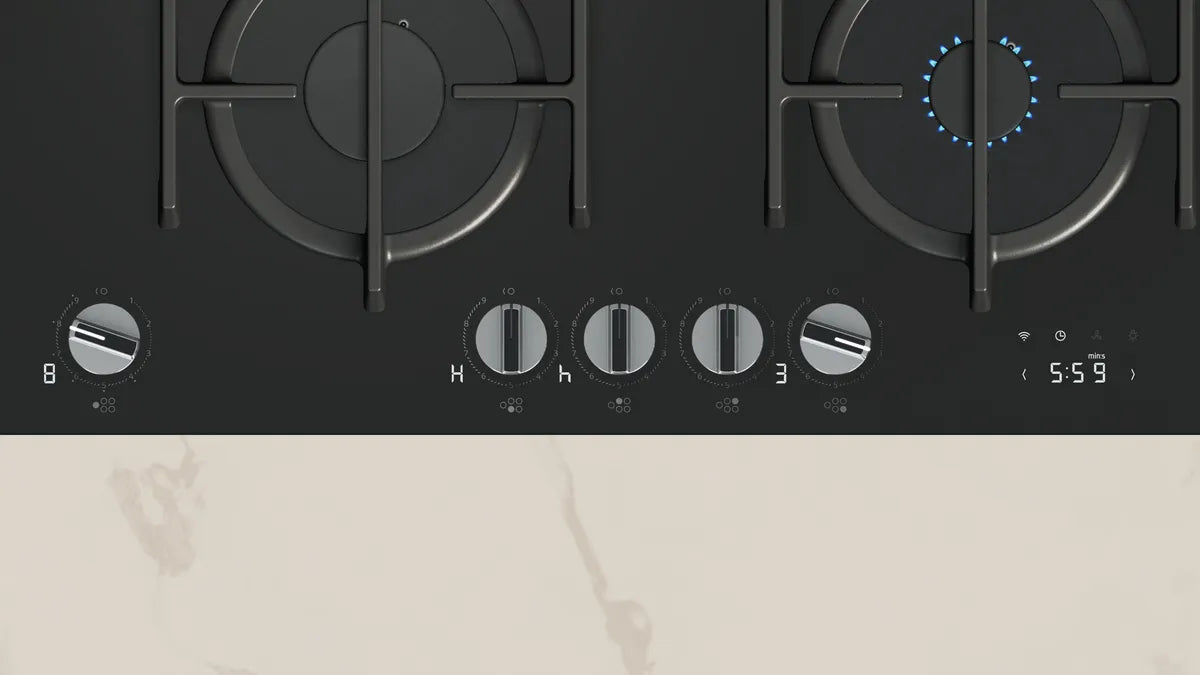 NEFF T29RHS4S0 N90 Gas hob 90 cm Tempered glass, Black