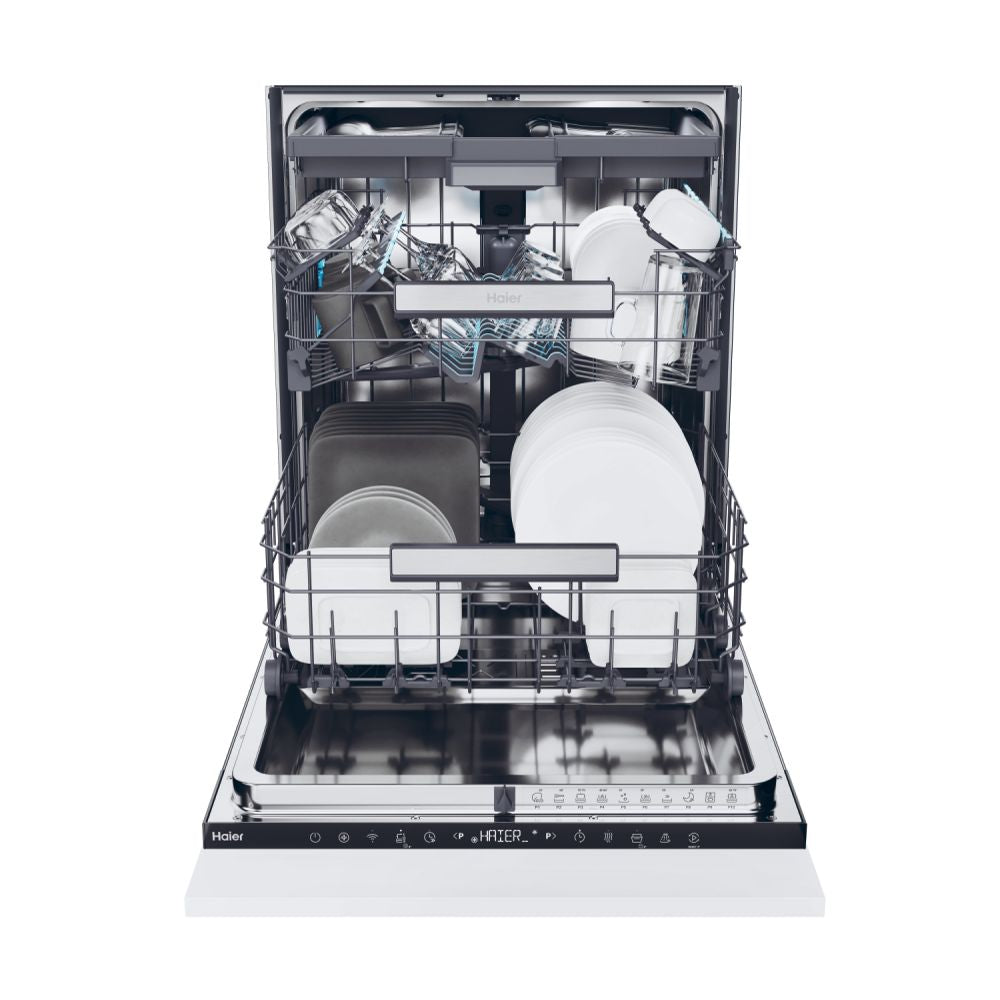 Clearance Haier XS 6B4S3FSB-80 60cm Fully integrated Built-in 16 Place setting Dishwasher