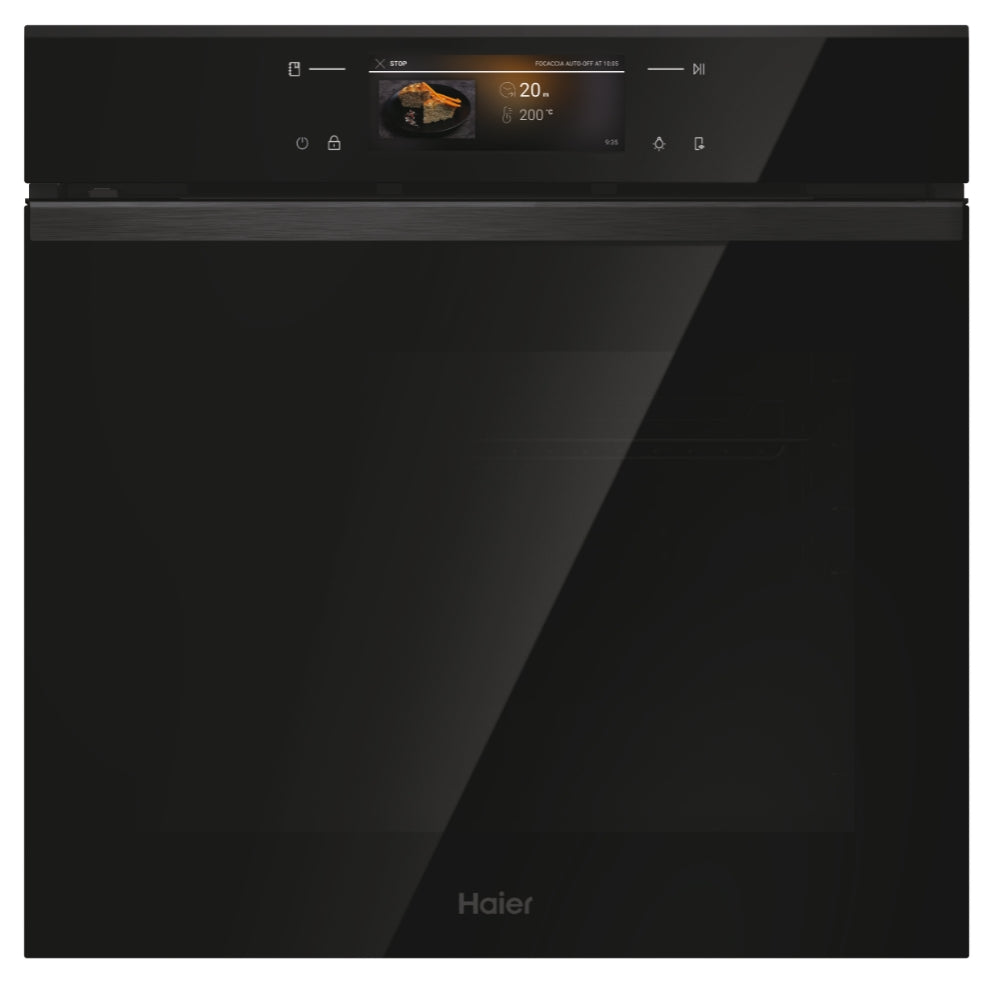 Haier H6 ID68M5YTB1 Series 6 PYRO Multi-Function Wi-Fi 60cm Oven with AI Camera-Includes AIRFRY, WIRELRESS PROBE
