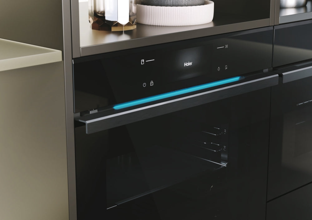 Haier H6 ID68M5YTB1 Series 6 PYRO Multi-Function Wi-Fi 60cm Oven with AI Camera-Includes AIRFRY, WIRELRESS PROBE