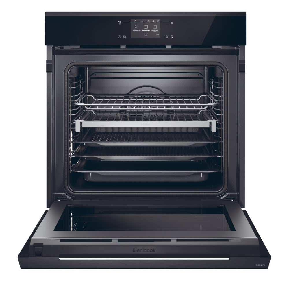 Haier H6 ID66C3HTB1 60cm Series 6 Multi-Function Wi-Fi Oven AIRFRY- Black