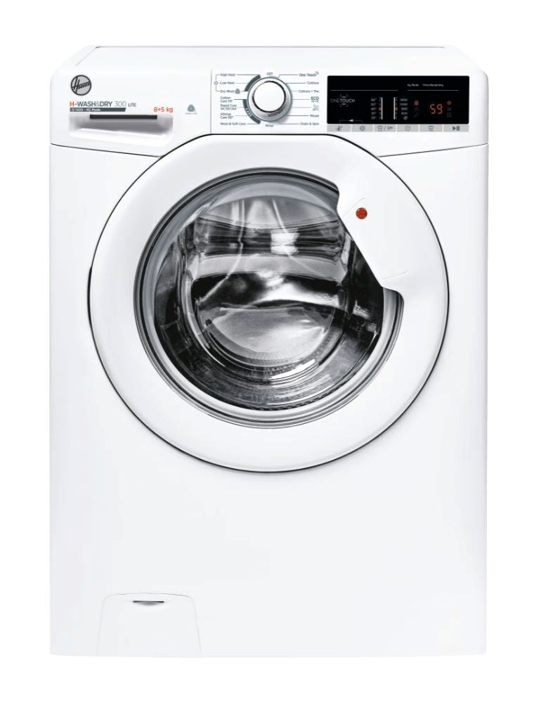 Clearance Hoover H3D485TE/1-80 Freestanding 5/8kg Washer dryer 1400rpm-White