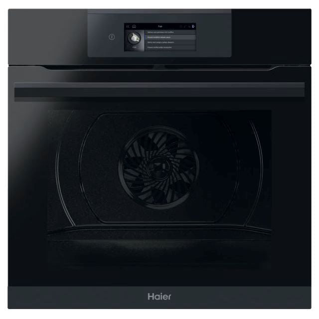 Clearance Haier HWO60SM6T9BH I-Touch Series 6 Multifunction Oven with Pyrolytic self cleaning Black