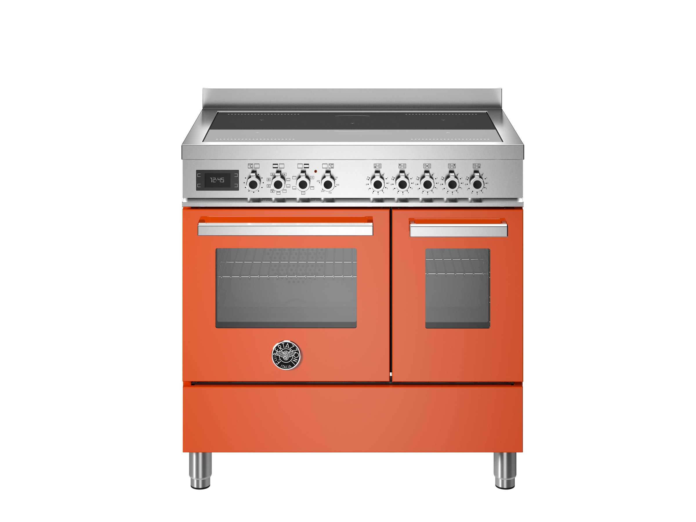 Bertazzoni 90 cm induction top electric double oven Professional Series-Aranico (Orange)
