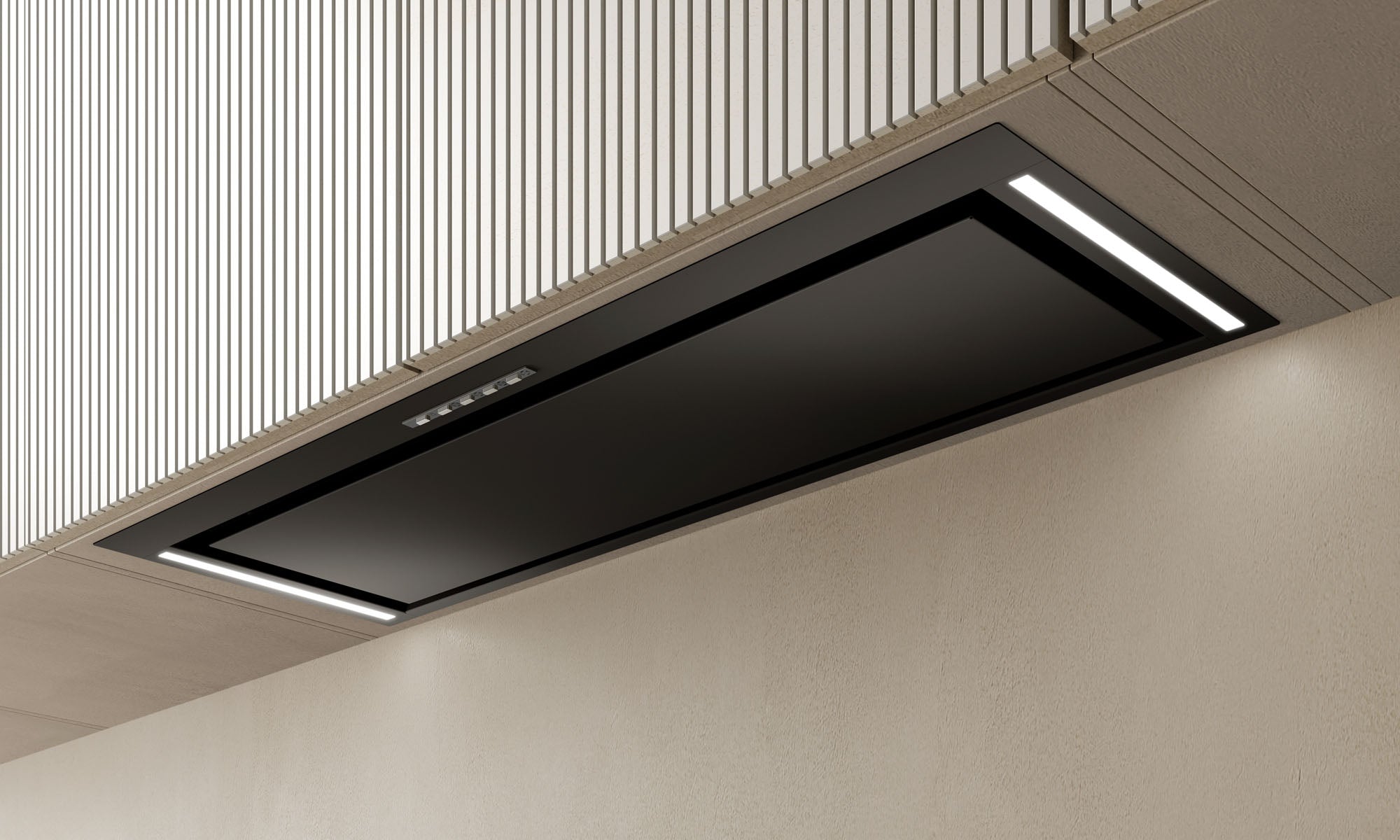Airforce Compact In 83cm Built-In Cooker Hood with Touch Control-Black Finish