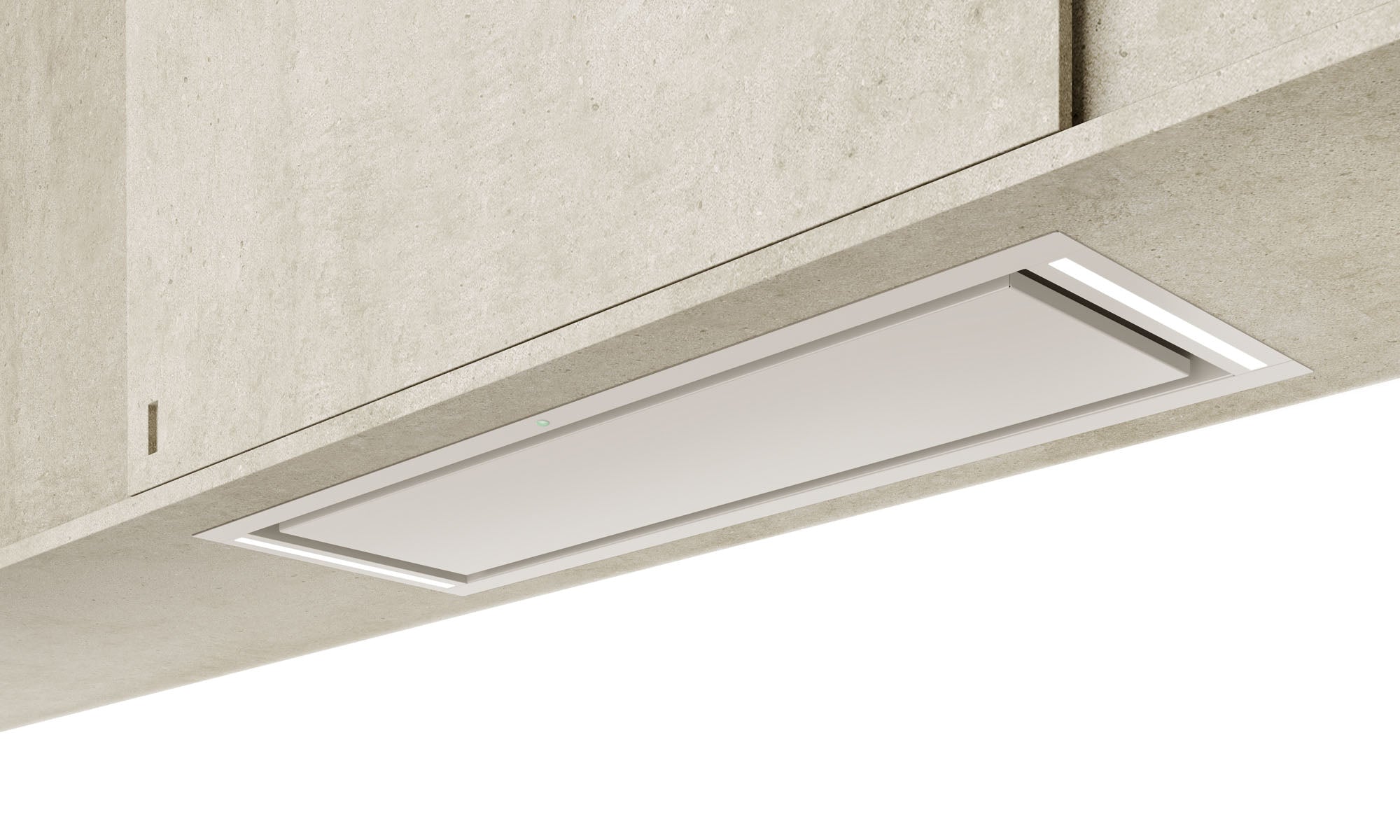 Airforce Compact Up 83cm Built in Cooker Hood with Remote control- White Stainless Steel Finish