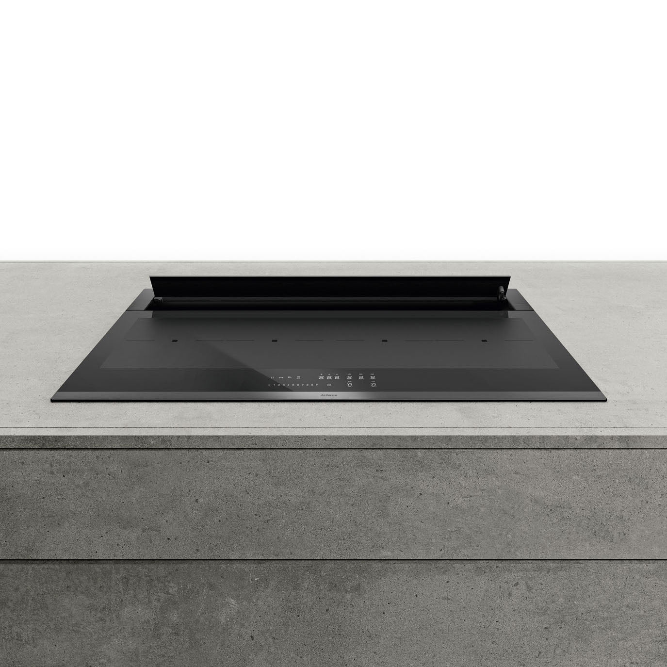 Airforce Visio Plus 90cm Filtering Rear Downdraft Hob, Vertical rear Motor with Touch Control
