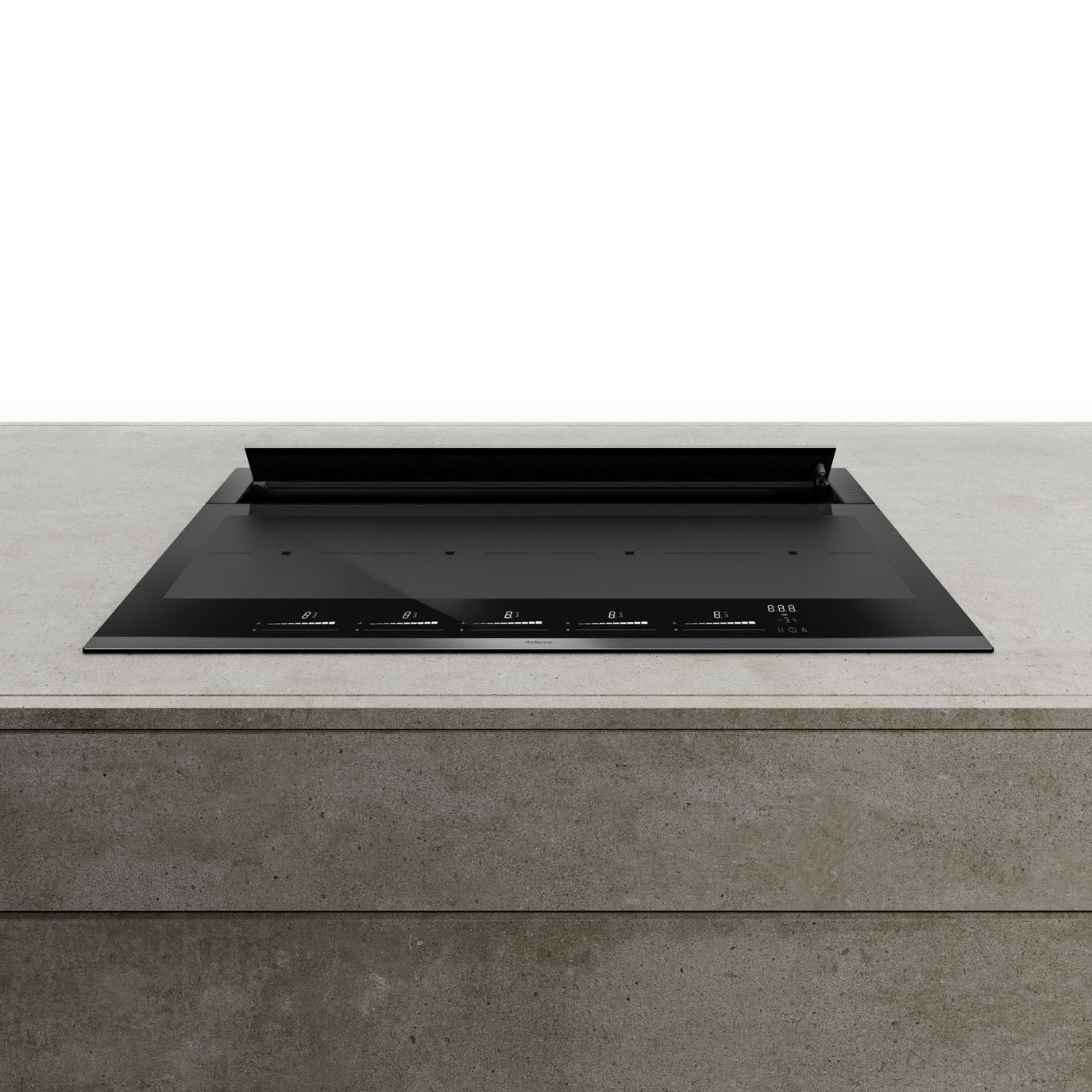 Airforce Visio Pro 90cm Filtering Induction hob with Rear venting with vertical rear motor,Slider controls and Matt glass Finish