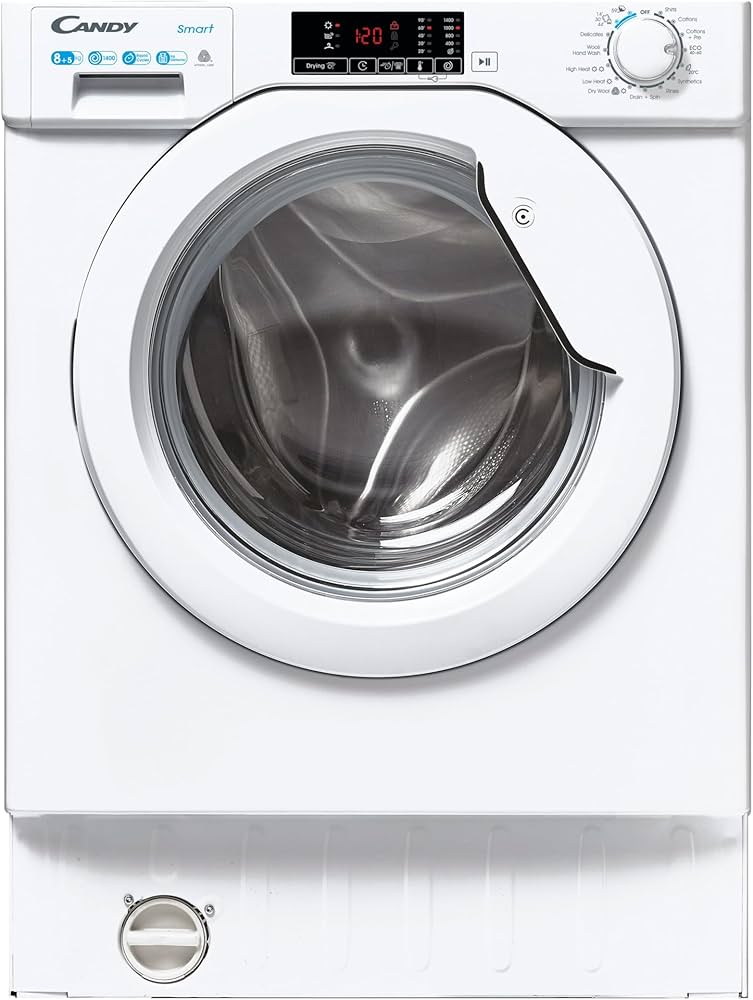Clearance Candy CBD485D1E/1-80 8kg 1400rpm Smart Built-In Washer Dryer - White