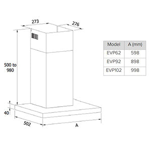 CDA EVP62SS Linear extractor