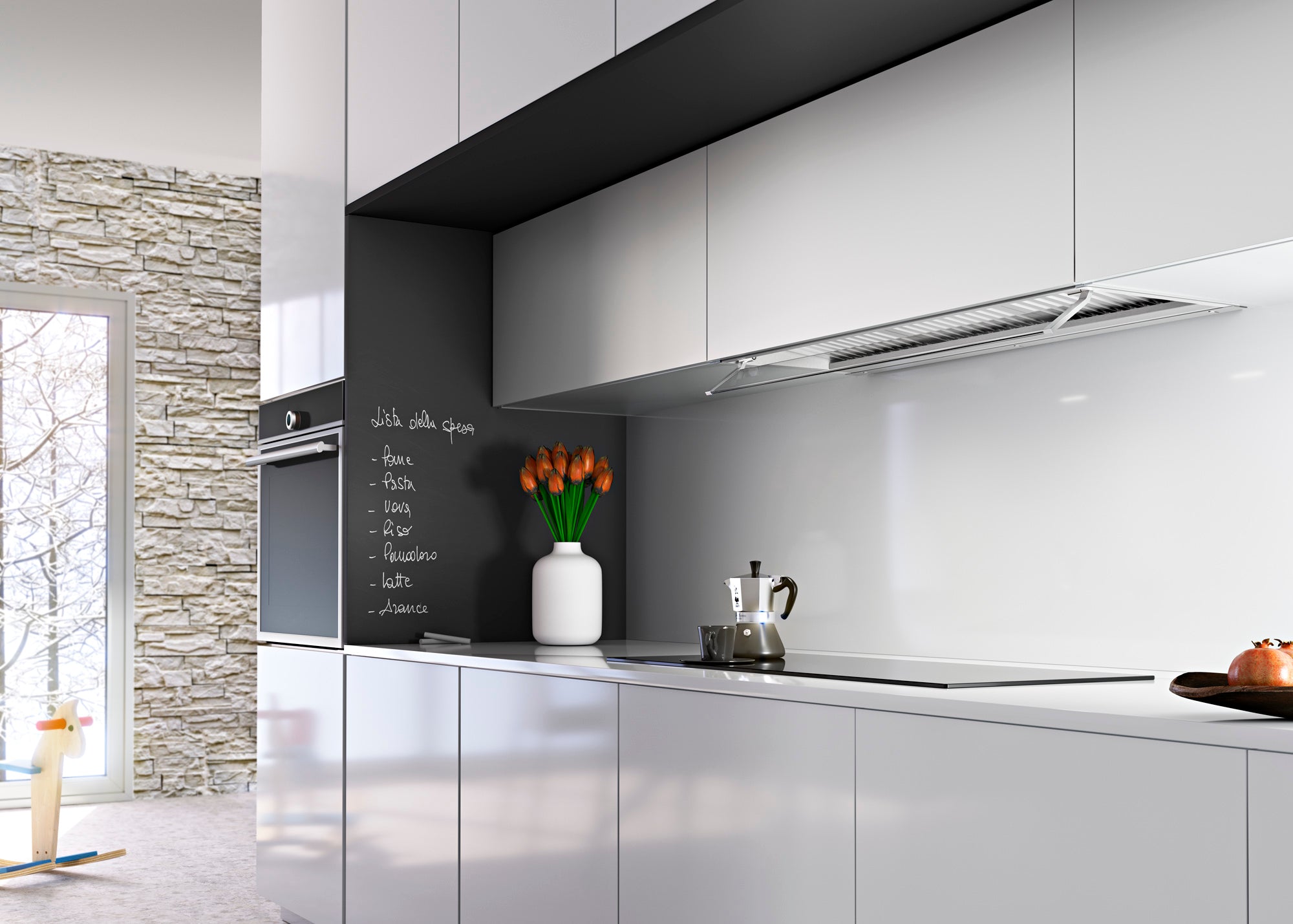 Airforce F300 No Drop 90cm Built-In Cooker Hood with Touch Control- Stainless Steel Finish with Adjustable glass