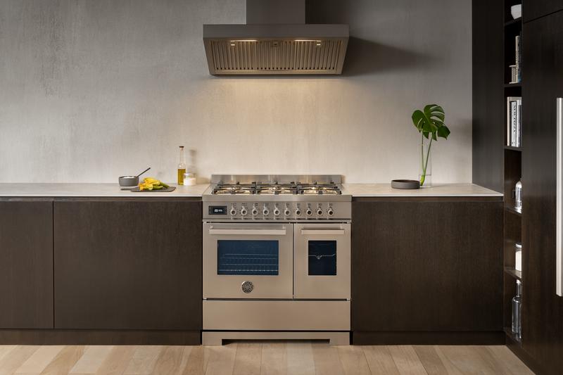 Bertazzoni 90 cm 6-burner electric double oven Professional Series- Stainless Steel
