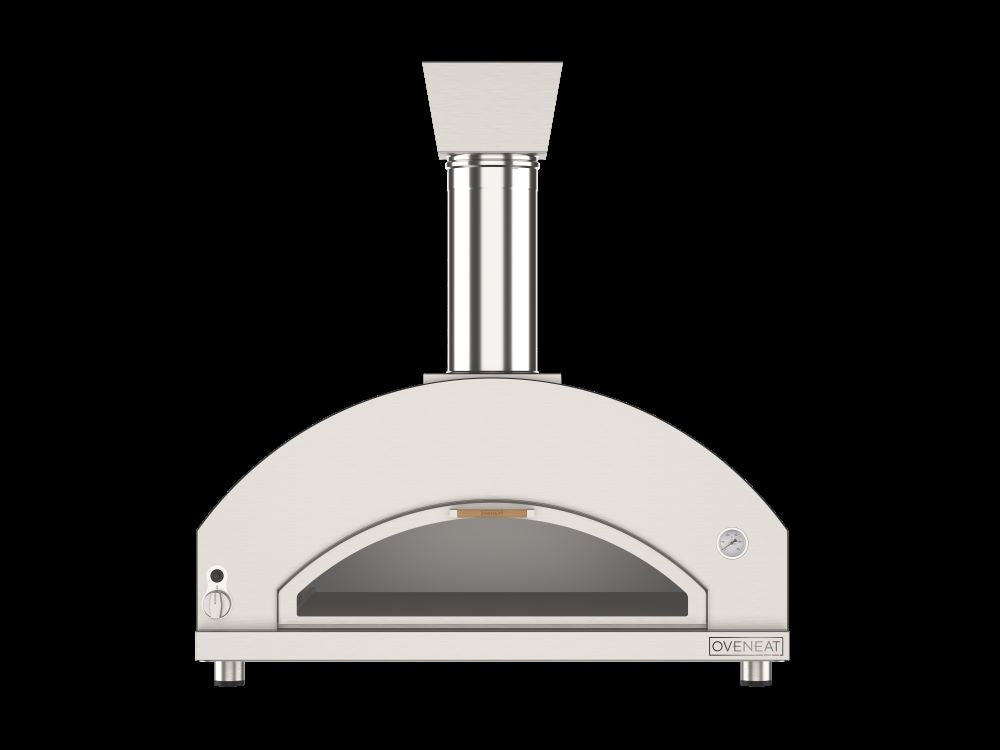 Oveneat GDD-5VG Charcoal grey gas pizza oven for upto five pizzas with drop-down glass door includes pizza peel