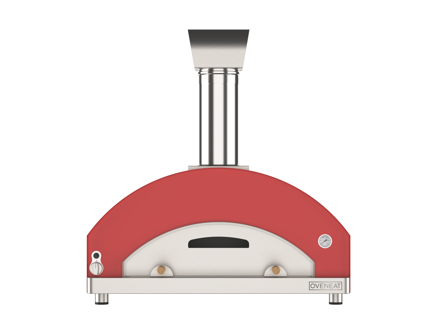 Oveneat GRX-5VR Red Gas Pizza Oven for upto Five Pizzas with Stainless Steel Door includes Pizza Peel