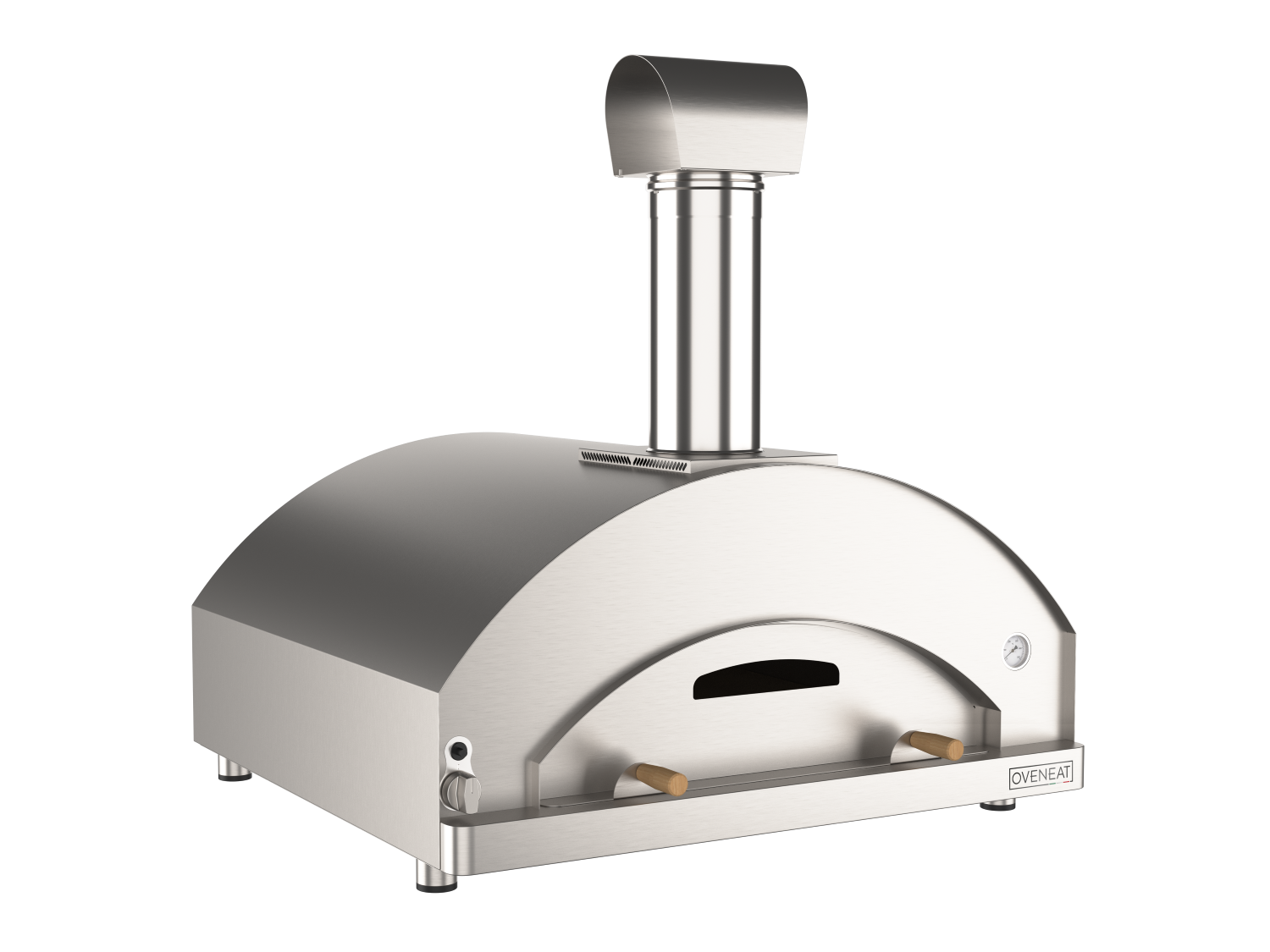 Oveneat GRX-5X Stainless Steel Gas Pizza Oven for upto Five Pizzas with Stainless Steel Door includes Pizza Peel