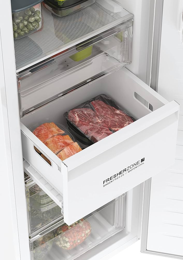 Clearance Haier H3F330WEH1 Tall Upright Freestanding Frost Free Freezer in White & Wifi