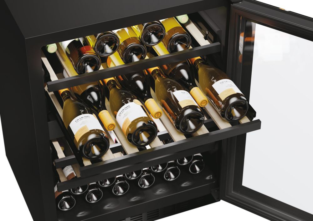 Haier HAKWBD60UK 60cm Built-In Wine Cooler 44 Bottle Capacity