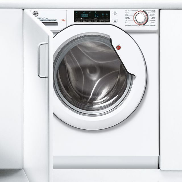 Clearance Hoover HBWOS69TMET-80 9kg 1600rpm Built-In Washing Machine - White