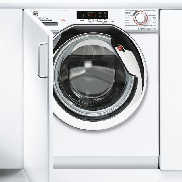 Clearance Hoover HBWS49D2ACE-80 9kg 1400rpm Built-In Washing Machine - White