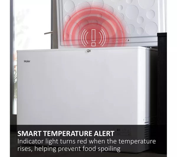 Clearance Haier HCE321DK 319 Litre Smart Fast Freeze Chest Freezer in White