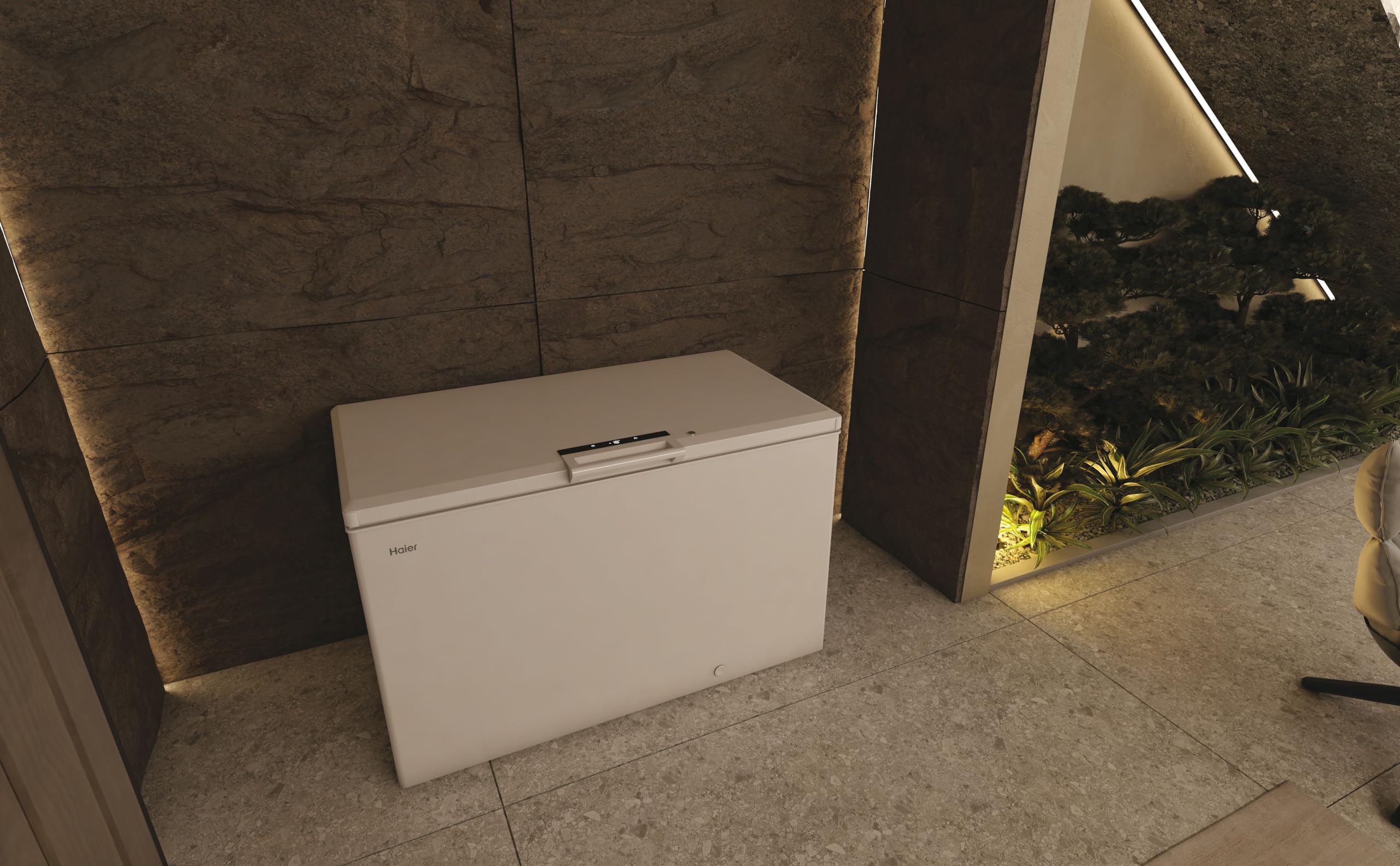 Clearance Haier HCE420EK 418 Litre Frost Free Smart Chest Freezer in white
