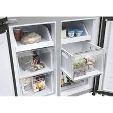 Clearance Haier HCR3818ENMG 83cm Cube American fridge Freezer - Gentle Silver