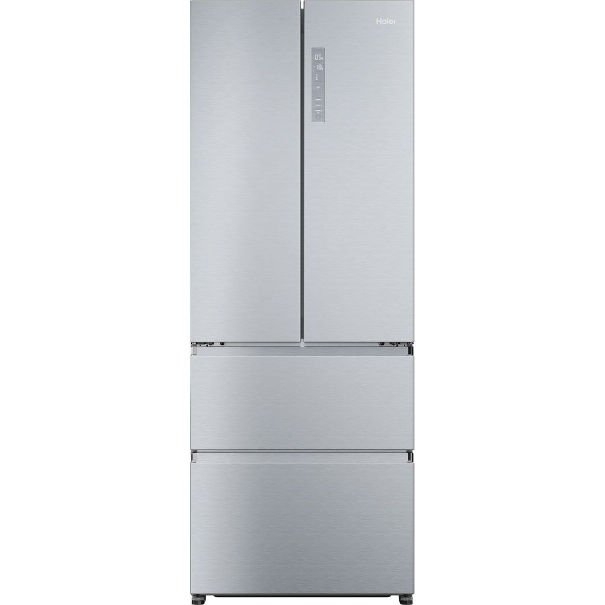 Clearance Haier HFR5719ENMG 70cm 2 Door 2 Drawer American Fridge Freezer in Silver