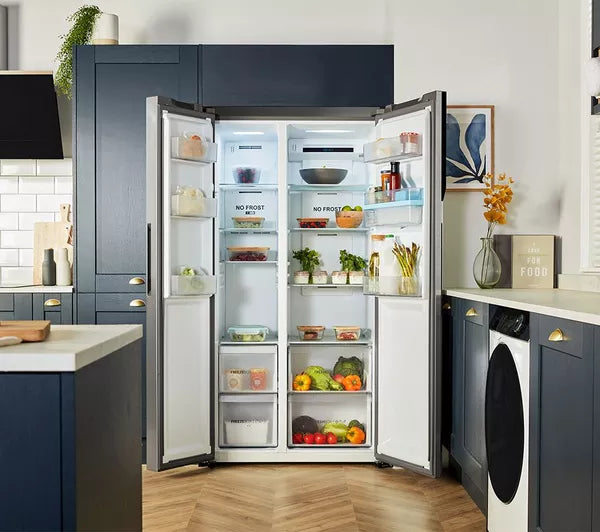 Clearance Haier HSR3918EWPG 90cm Side by Side American fridge freezer