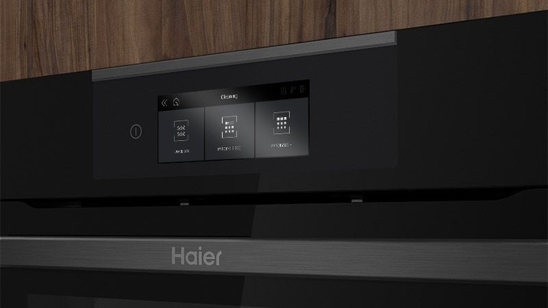 Clearance Haier HWO60SM6F8BH 60cm Built In oven with Pyrolytic self clean and touch control