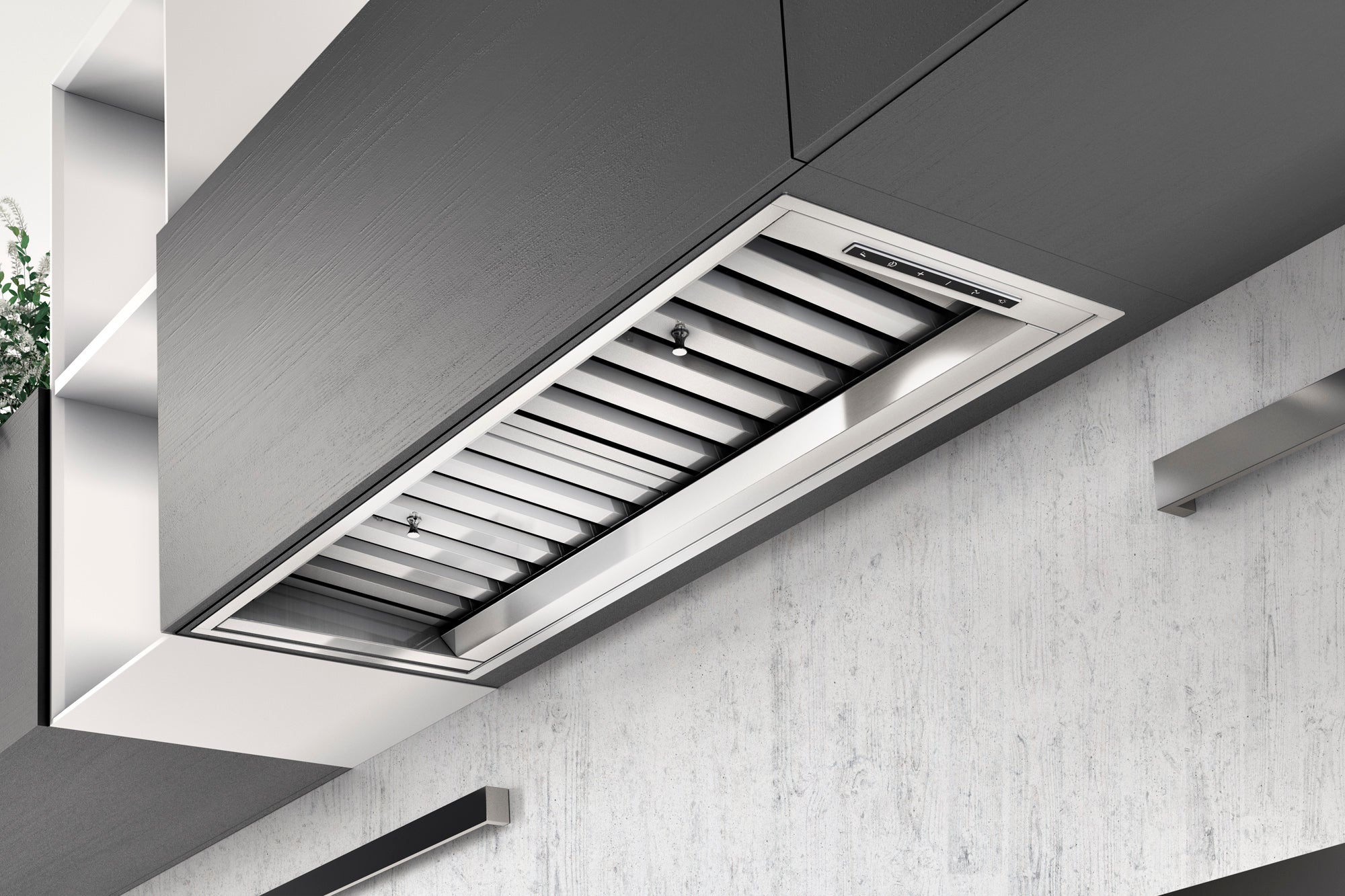 Airforce INCASSO PRO NO DROP 72cm Stainless Steel Touch Control Built-in Canopy Cooker Hood