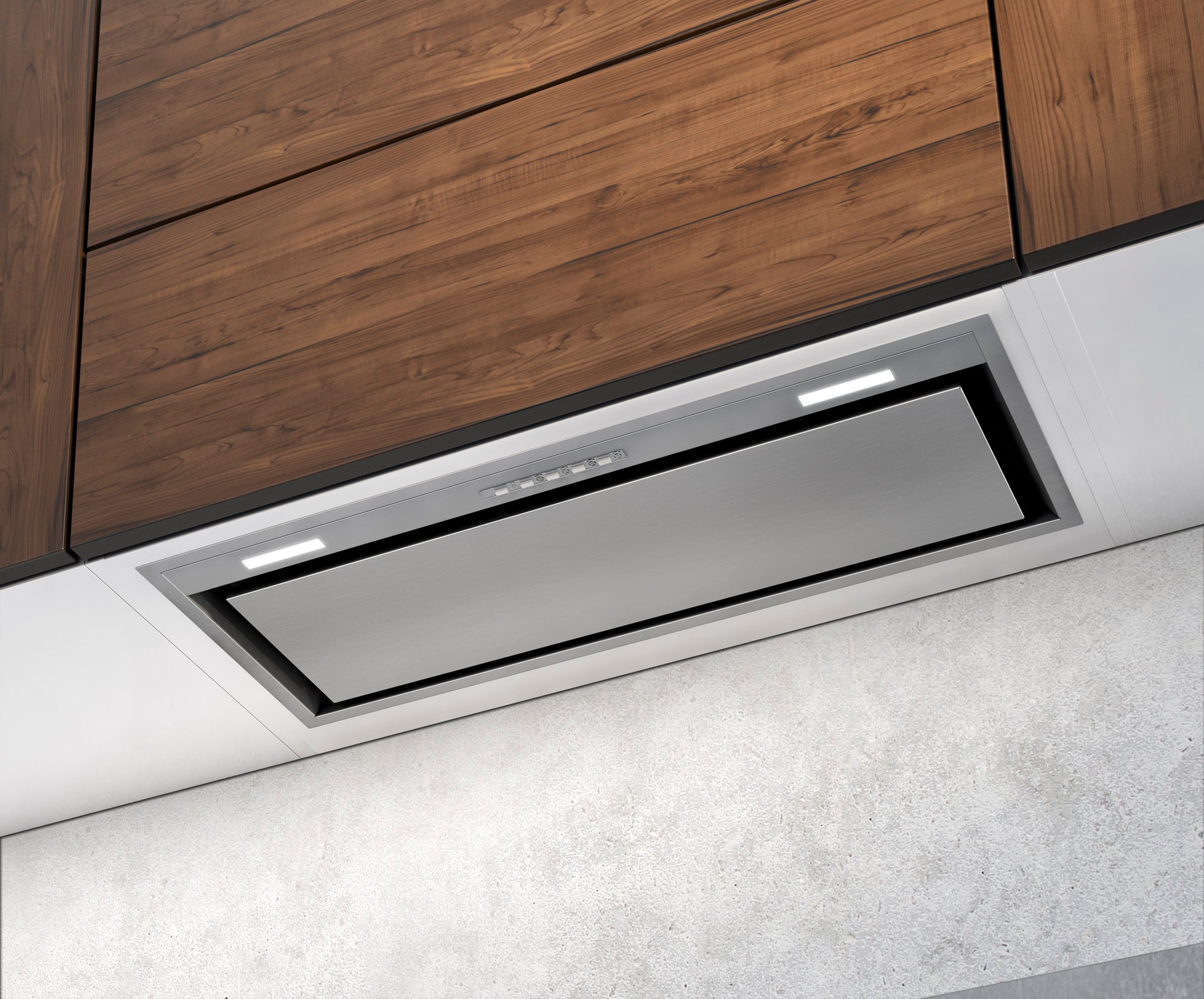 Airforce Modulo Plus 52cm Built-In Cooker Hood with Touch Control Button In Stainless Steel Finish